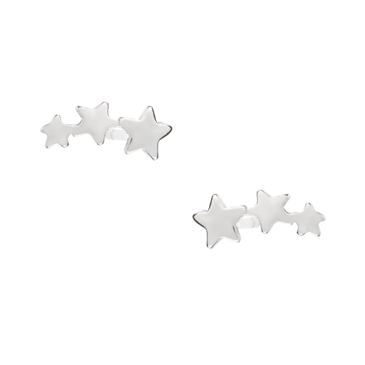Sterling Silver Shooting Star Studs