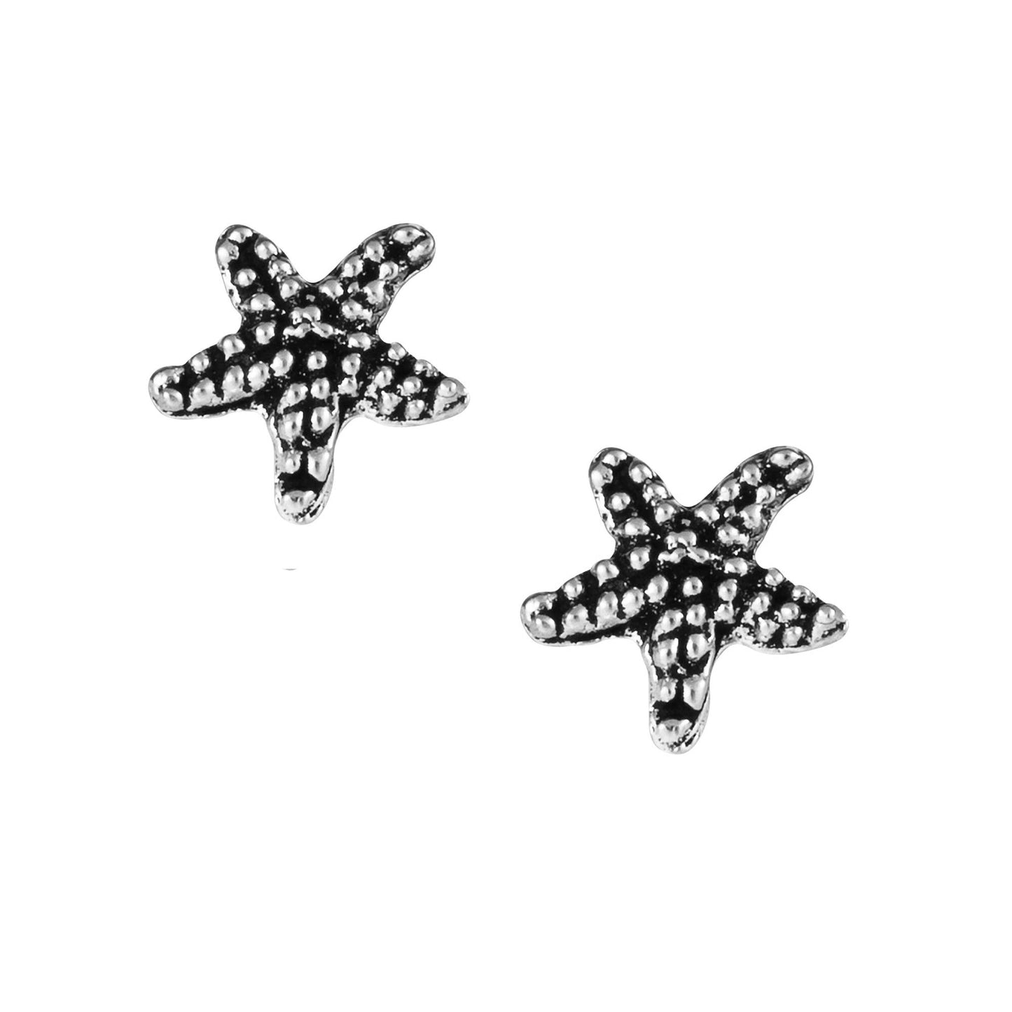Sterling Silver Starfish Studs