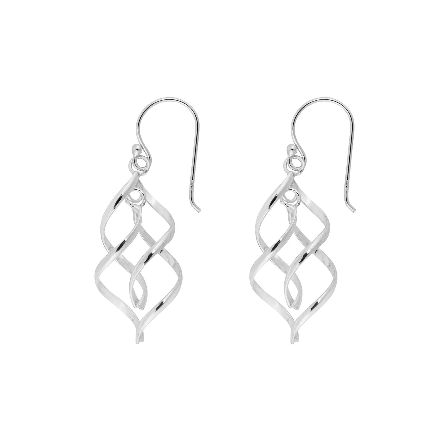 Sterling Silver Double Drop Earrings