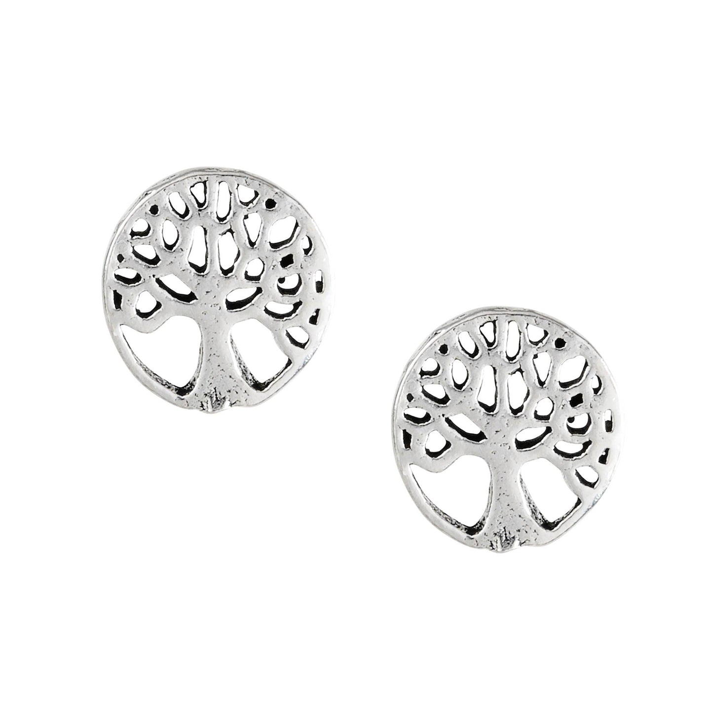Sterling Silver Tree of Life Studs