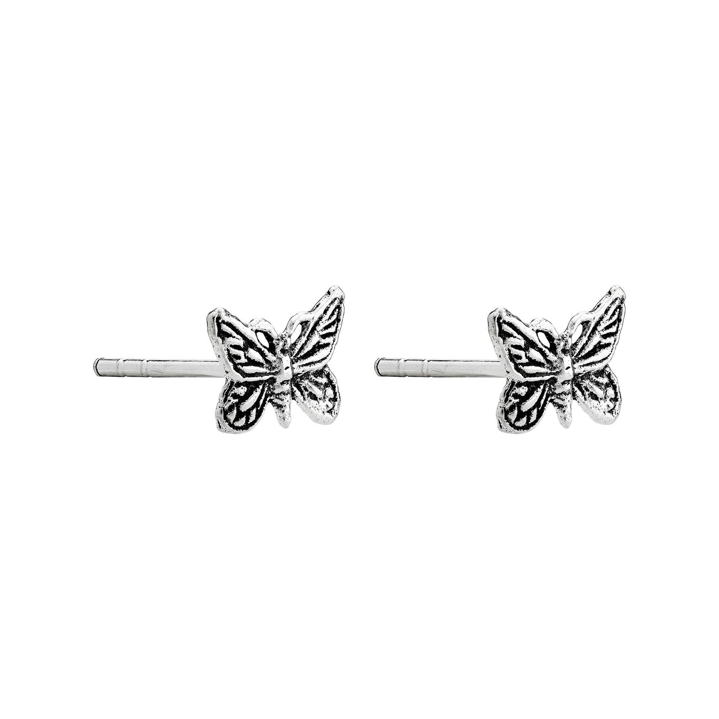 Sterling Silver Butterfly Studs
