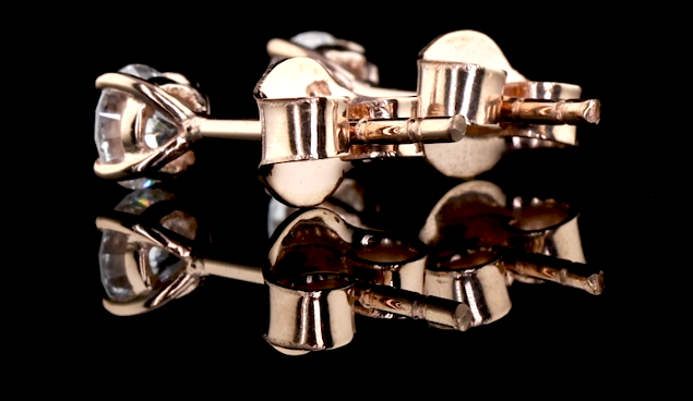Round Nova Mini Studs – Rose Gold Earring