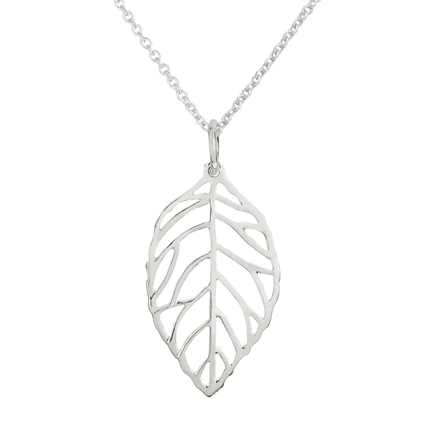 Sterling Silver Leaf Pendant