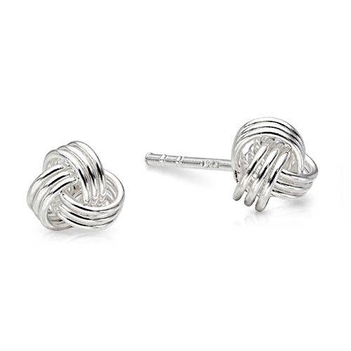 Sterling Silver Knot Studs