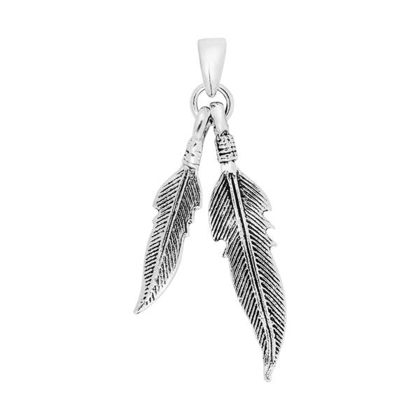 Sterling Silver Feather Pendant