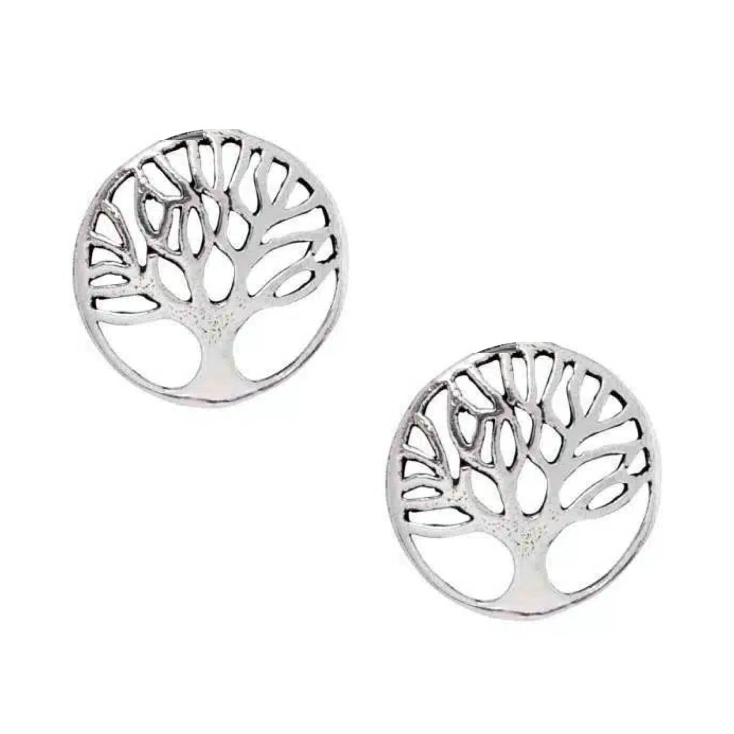 Sterling Silver Tree of Life Studs