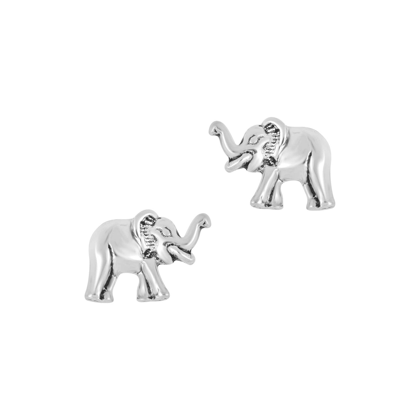 Sterling Silver Elephant Studs