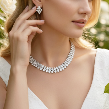 Radiant Cascade Bridal Set