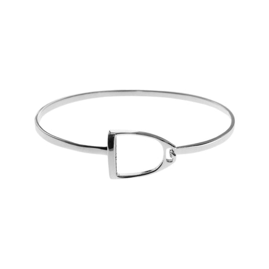 Sterling Horsebit Silver Bangle