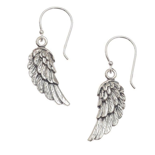 Sterling Silver Angel Wing Earrings