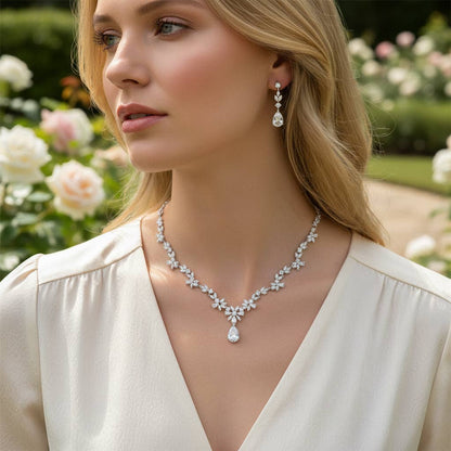 Lumière Drop Diamond Bridal Set
