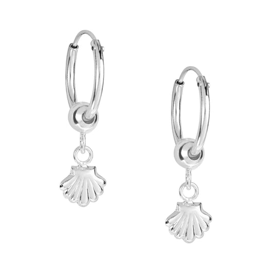 Sterling Silver Shell Charm Loops