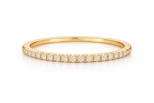 Women's Classic Pave Wedding Band