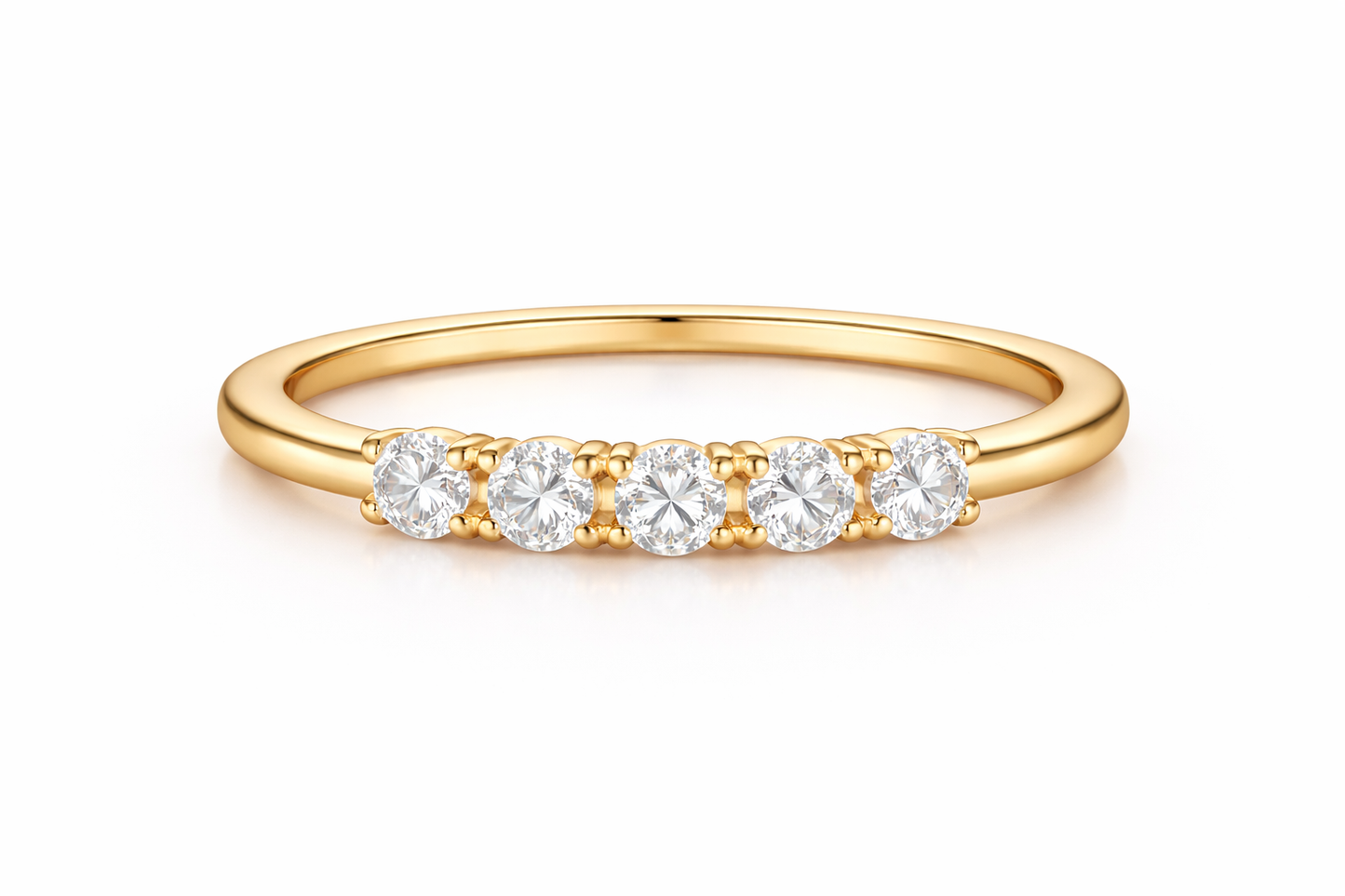 Women's Promise Five Diamond Wedding Band