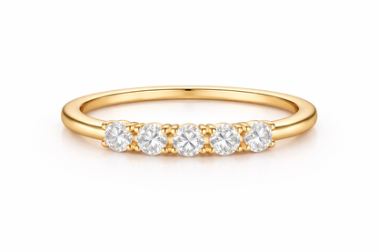 Women's Promise Five Diamond Wedding Band