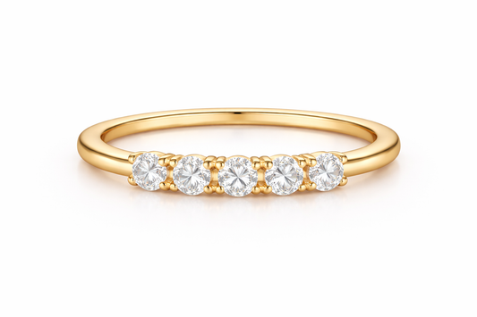 Women's Promise Five Diamond Wedding Band
