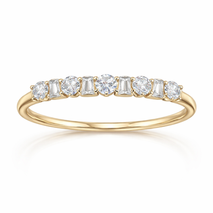Women's Harmony Alternating Diamond Wedding Band