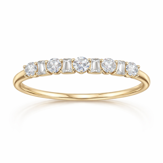 Women's Harmony Alternating Diamond Wedding Band