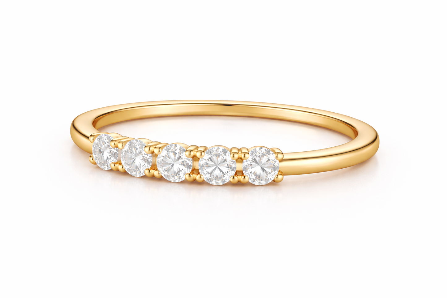 Women's Promise Five Diamond Wedding Band