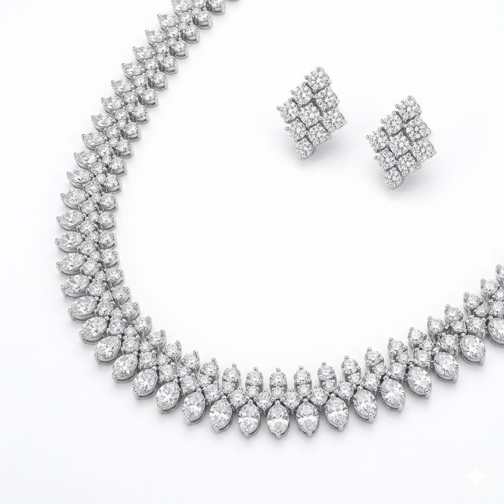Radiant Cascade Bridal Set