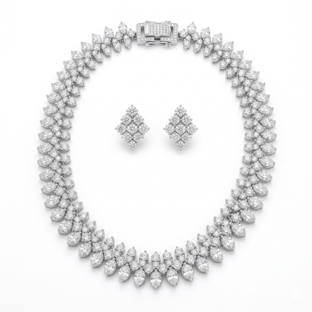 Radiant Cascade Bridal Set