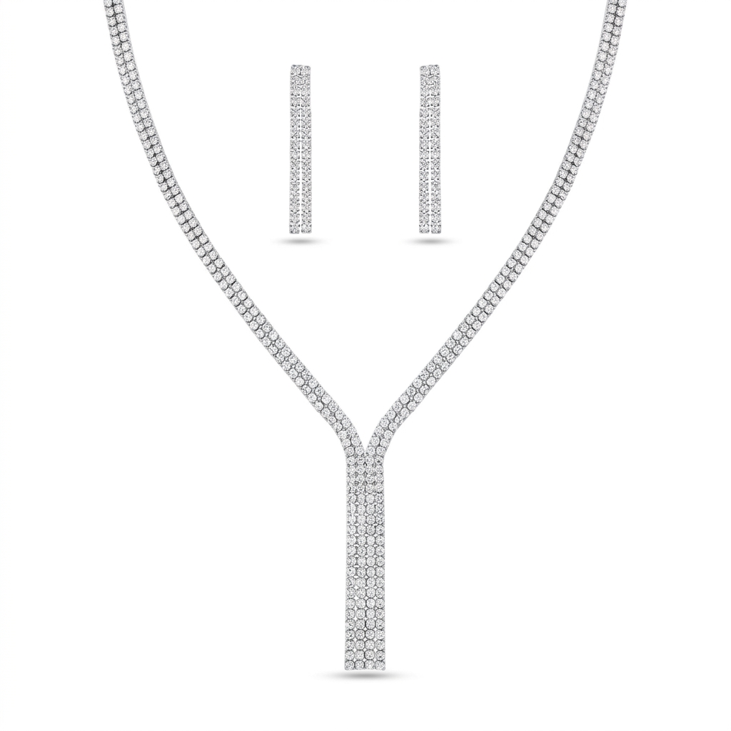 Lumière Drop Diamond Bridal Set