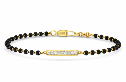 Diamond Bar Mangalsutra Bracelet