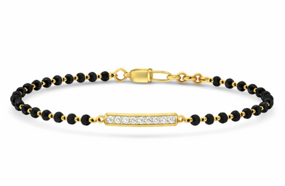 Diamond Bar Mangalsutra Bracelet