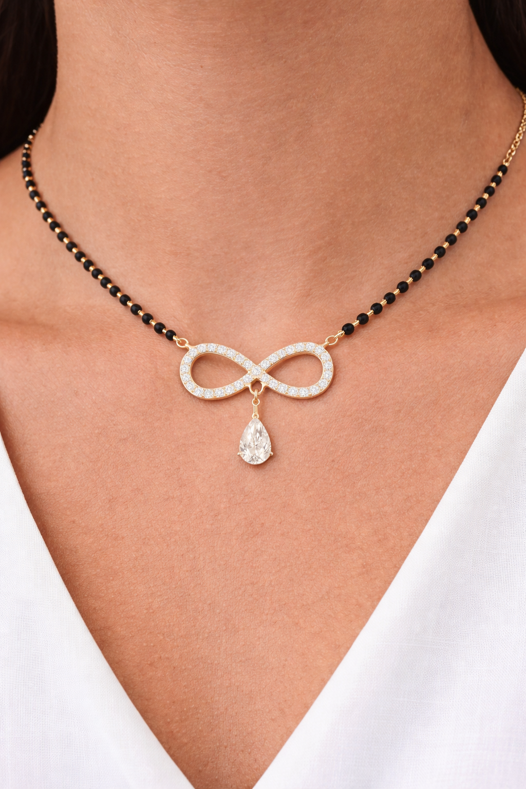 Infinity Teardrop Mangalsutra