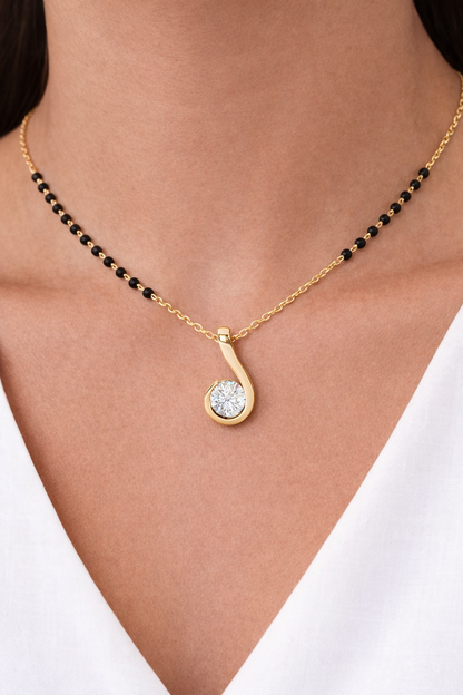 Diamond Swirl Mangalsutra