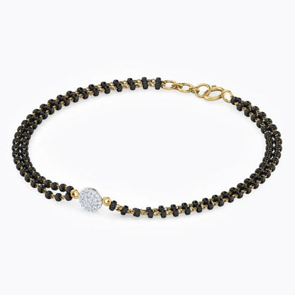 Elegant Diamond Bead Bracelet