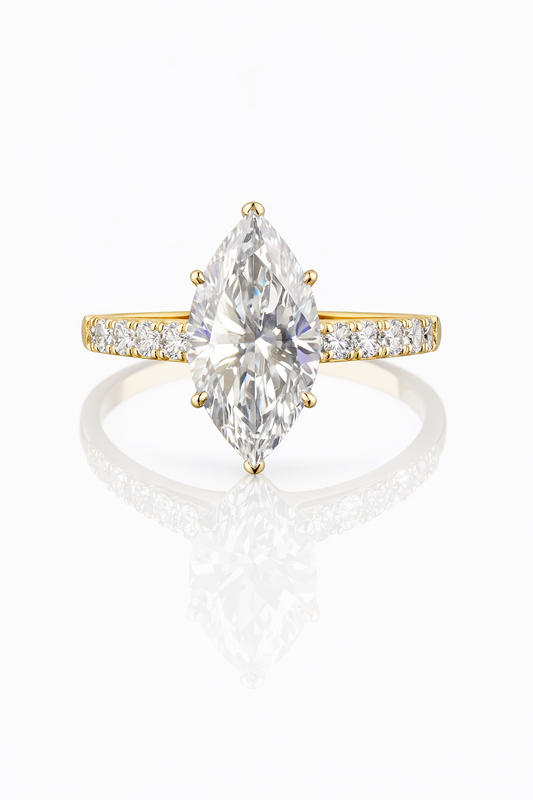 Classic Marquise Solitaire Women Ring