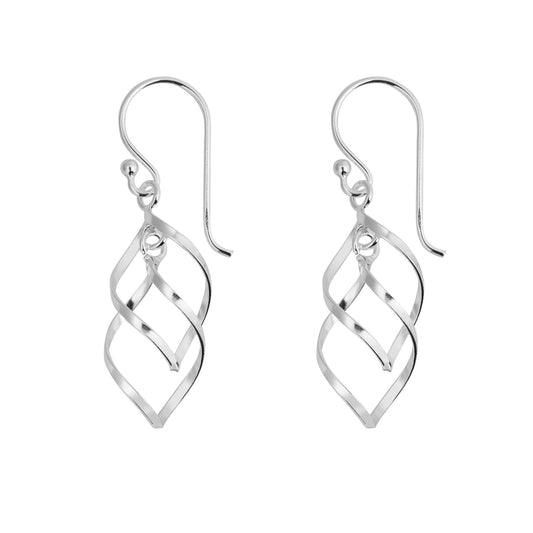 Sterling Silver Double Drop Earrings