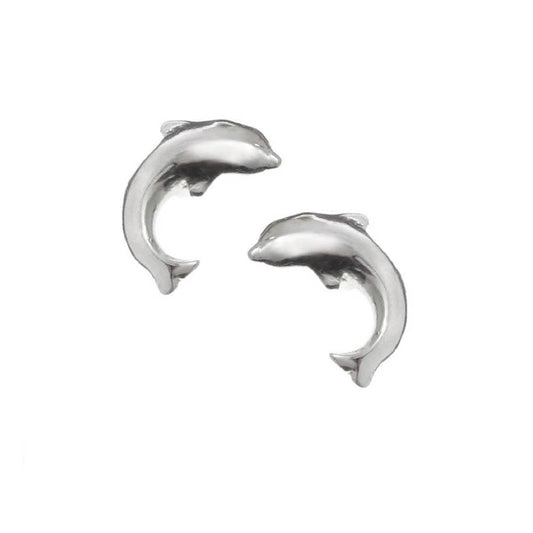 Sterling Silver Dolphin Studs