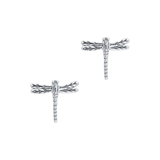 Sterling Silver Dragonfly Studs