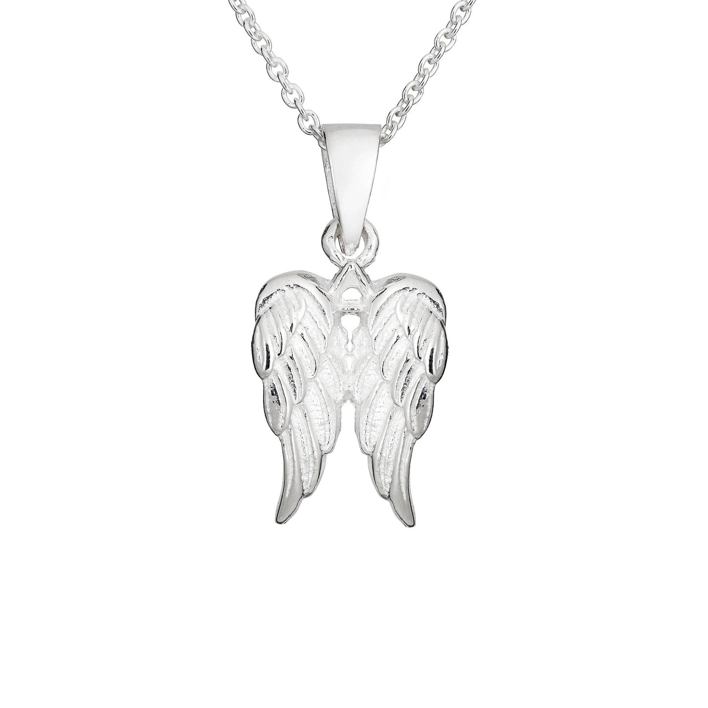 Sterling Silver Double Angel Wing Pendant