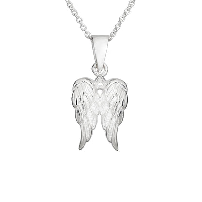 Sterling Silver Double Angel Wing Pendant