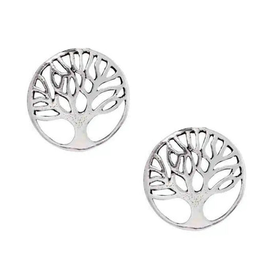 Sterling Silver Tree of Life Studs