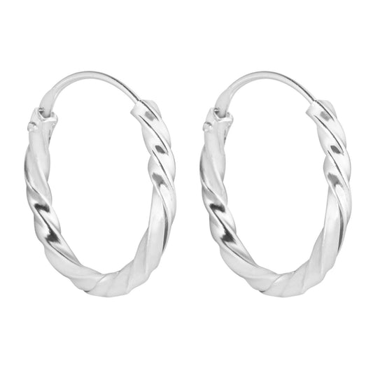 Sterling Silver Twist Loops