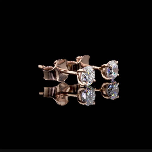Round Nova Mini Studs – Rose Gold Earring