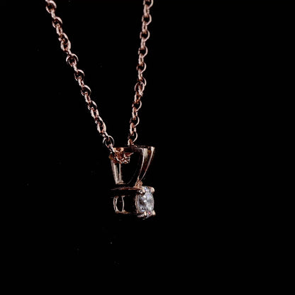 Round Solara Mini Pendant – Rose Gold