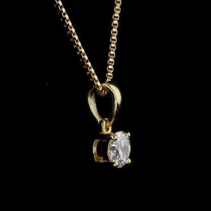 Round Solara Mini Pendant – Yellow Gold