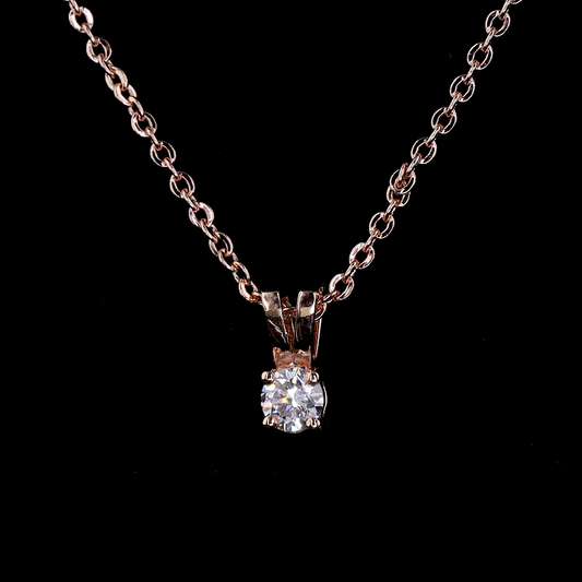 Round Solara Mini Pendant – Rose Gold